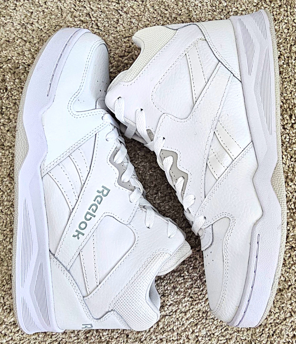 Reebok Classic High Top Women's Size 7.5 All White Leather Sneakers